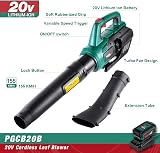 POSENPRO Cordless Leaf Blower 20V 4.0Ah Battery 2 Speed Turbo 580 CFM view 2