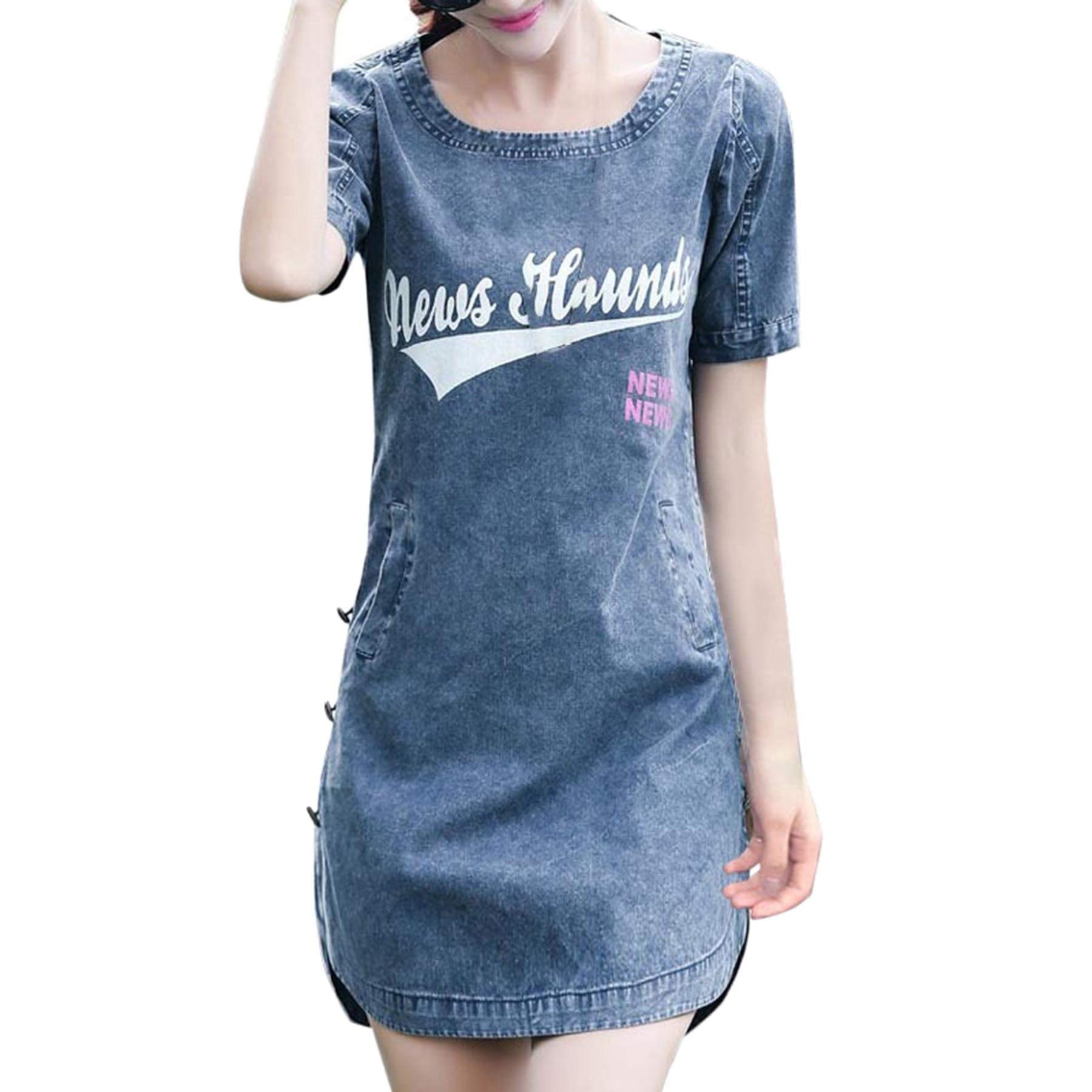 plus size denim tunic dress