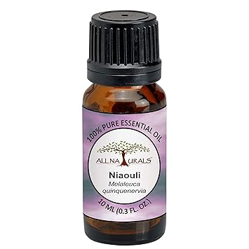 All Naturals Niaouli Essential Oil for Congestion, Colds, Clear Breathing (More effective than Eucalyptus) - 10ml