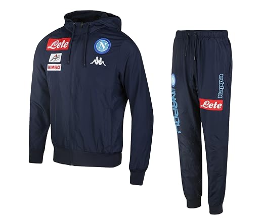 2017-2018 Napoli Poly Microfibre Tracksuit (Navy)
