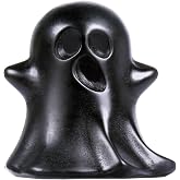 Ytbeoxk Crystal Ghost Statue Natural Gemstone Sculpture (Black Obsidian)