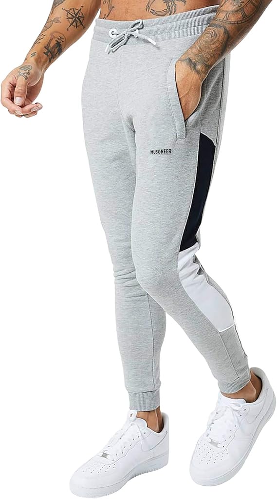 Amazon Musgneer マスリエ ジョガーパンツ メンズ トレーニング ウェア スウェットパンツ 筋トレ スリム フィットネス パンツ ジムウェア スウェットパンツ 通販