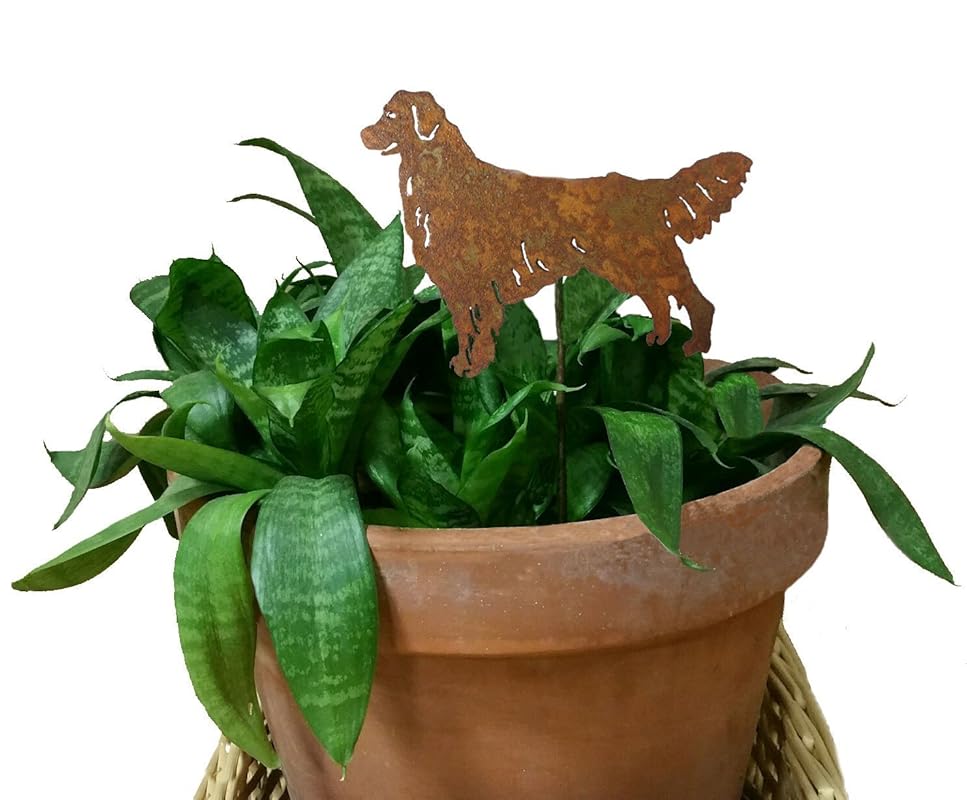 Amazon.com: Golden Retriever Ornament or Plant Stake: Handmade
