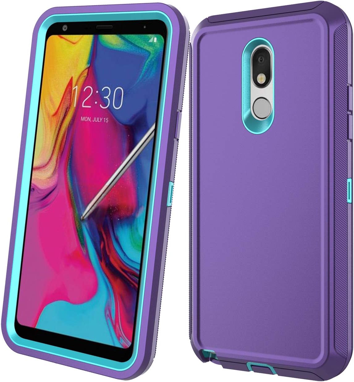 Best lg stylo case dual layer with screen protector