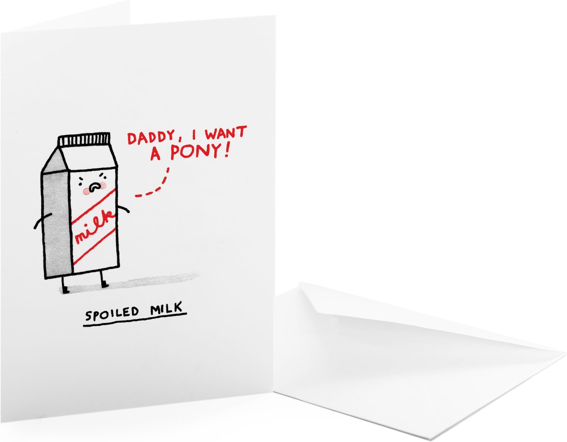 Ohh Deer Spoiled Milk Designed Greeting Card