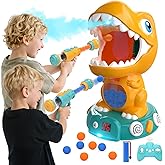 EagleStone Remote Control Dinosaur Shooting Toys for Kids 3-5 5-7 8-12, Electronic Dino Shooting Target Game with Spay, Auto Scoring, Light &Roar, 3 4 5 6 7 Year Old Boy Birthday Gift Party Favor