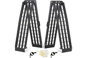 gardhom 2PCS 7.5' Heavy Duty Ramps 3000lbs Capacity Aluminum Folding Loading Ramps with Handle Truck Ramps for ATV UTV Pickup Motorcycle Dirt Bike Lawn Mower Snow Blower