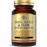 Solgar Skin, Nails &amp; Hair with Biotin - 60 Tablets - with Vitamin C to Promote Healthy Collagen Production - 30 Servings