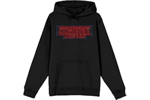 Bioworld Stranger Things Classic Title Art Men’s Black Graphic Hoodie