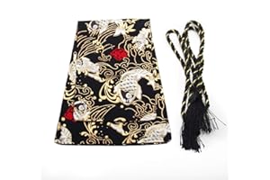 WENJTP Car Katana Shift Boot Cover Universal Stitch Ancient Japanese Antiquity Element of Koi Manual/Auto Shifter Shift Knob Cover