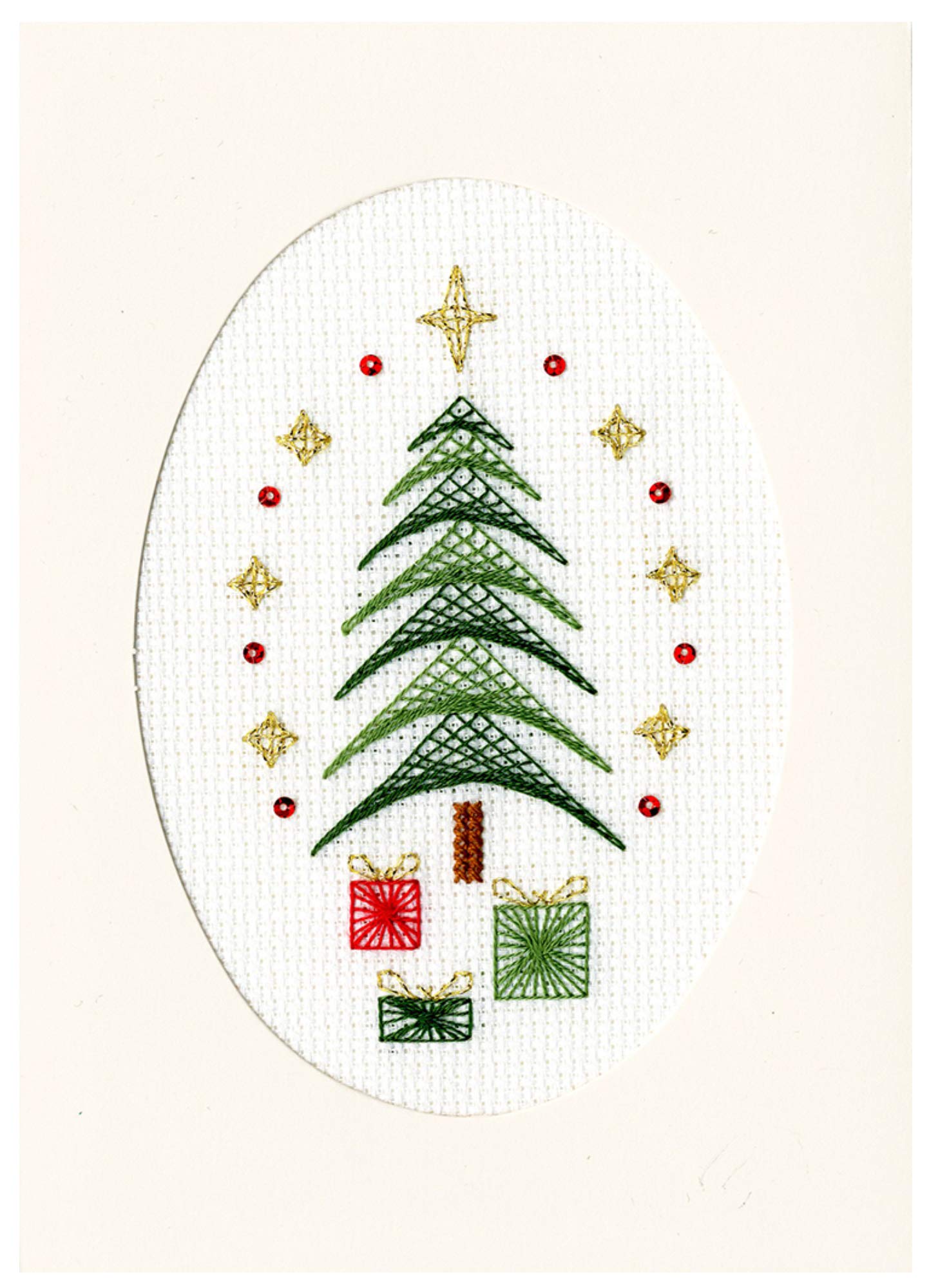 Bothy Threads Cross Stitch Kit - Christmas Card - All Wrapped Up