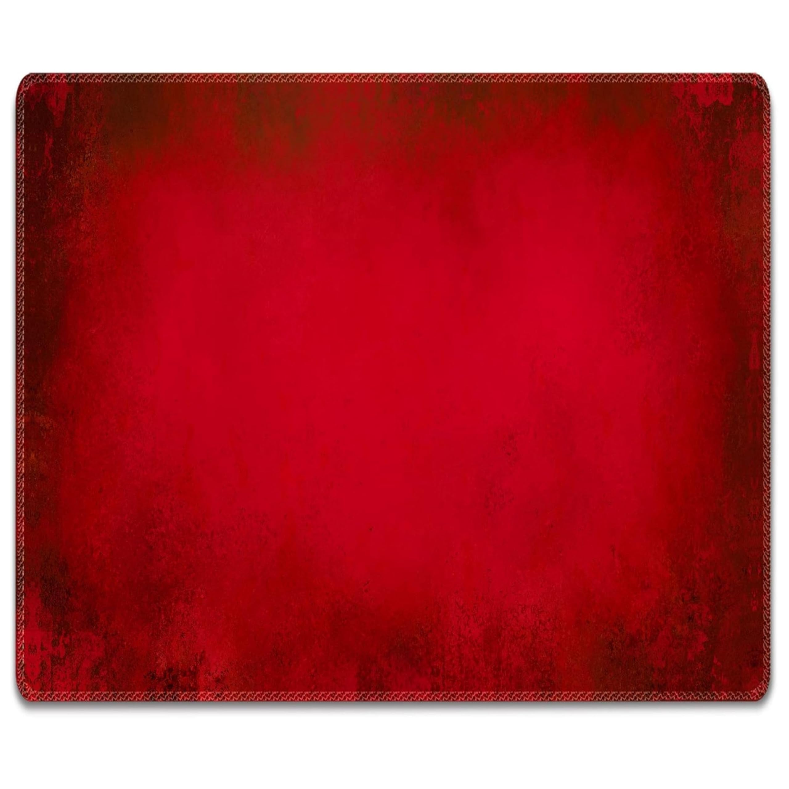 Silent Monsters Mouse Mat Small 10 x 8 inches / 24 x 20 cm, red, Stitched Edges, washable & rollable Mouse Pad, Gaming Home Office Mousemat, Mousepad non-slip & quiet, Desk Mat