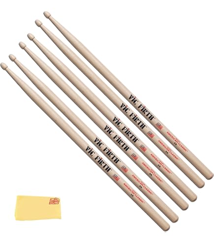 Amazon.com: Vic Firth American Classic 5A Drumsticks - Pack of 6
