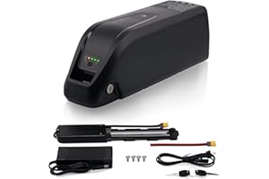 DaYaoEnne 36V 15Ah Ebike Battery – Lithium-Ion Down Tube Battery for 200-2000W Electric Bicycle, with LED Display, Safe Lock & 5-Pin Charger (36V15Ah-5Pin)
