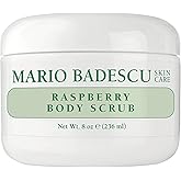 Mario Badescu Raspberry Body Scrub for All Skin Types |Exfoliating Body Scrub that Softens and Renews |Formulated with Raspberry Seeds & Papaya Extract| 8 OZ