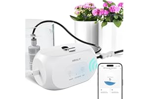 HIRALIY Automatic Drip Irrigation System for Indoor Plants, Plant Watering Devices Support 2.4GHz & 5GHz, WiFi Self-Watering Machine Remotly Control Can Serve as Tree Watering System