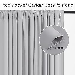 Grey Backdrop Curtains Photo Backdrop Drapes: 30ft