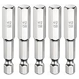 HARFINGTON 5pcs H8.0 Hex Head Screwdriver Bit 8.0mm