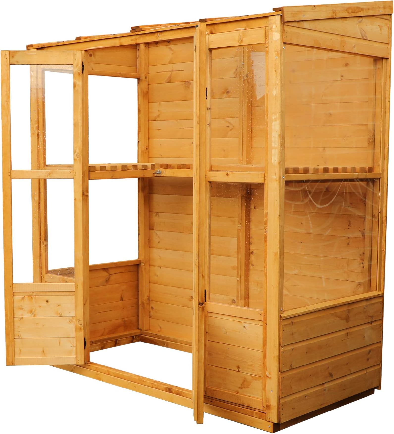 Green Planet UK - 6x3 Victorian Growhouse/Greenhouse/Shed - FSC Certified Timber, Double Opening Doors, Styrene Glazed Windows, 12mm Shiplap Cladding (6x3 / 6ft x 3ft) 3-5 Days Delivery