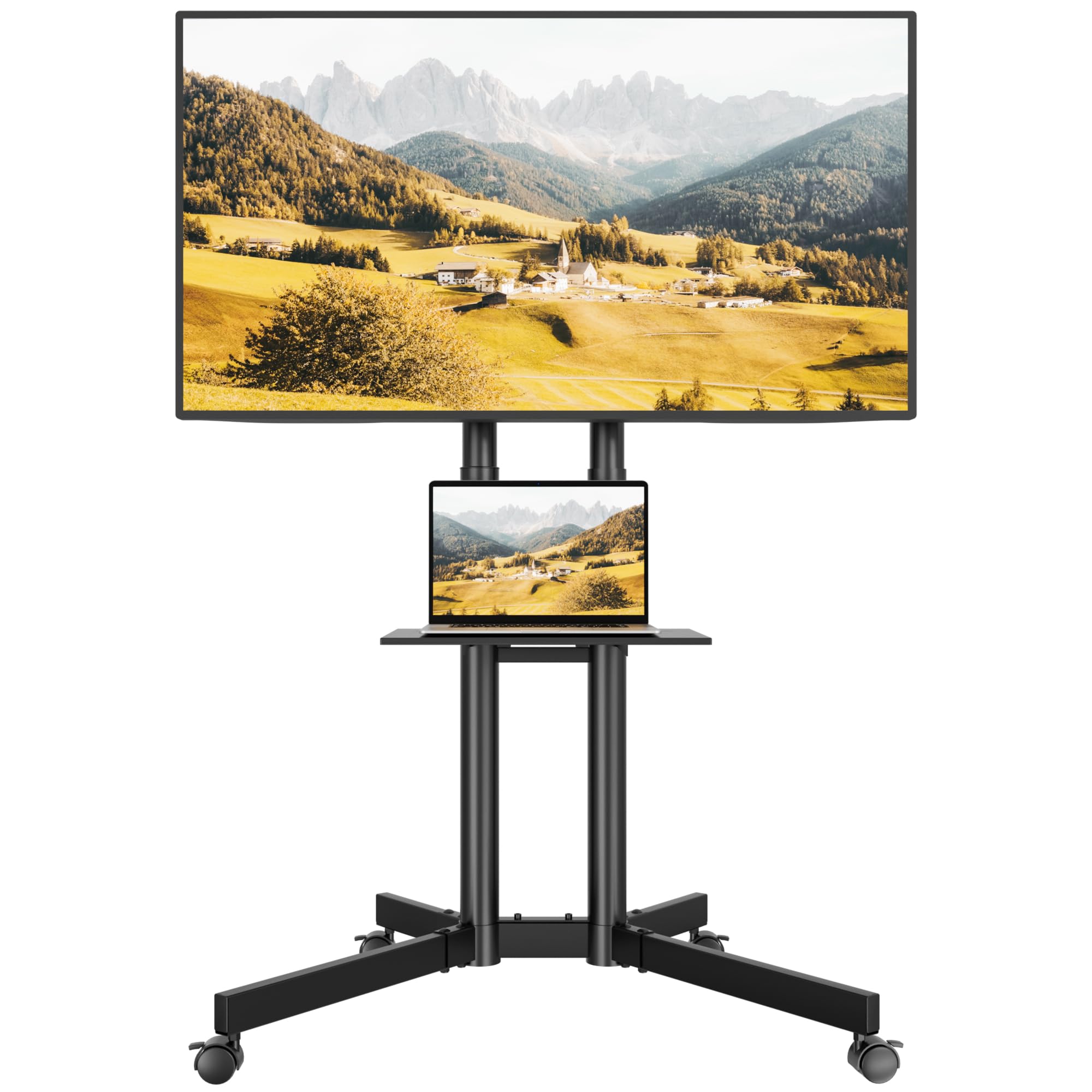Photo 1 of (sold for parts only)(see all images) BONTEC Mobile TV Stand for 32 to 85 inch Screens 