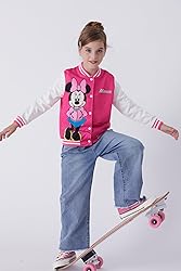 Disney Minnie Mouse Toddler Girls Varsity Bomber