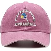 MINYJHZ Pickleball Hat, Pickleball Gift for Men Women, Adjustable Embroidered I'd Rather Be Playing Pickleball Baseball Cap
