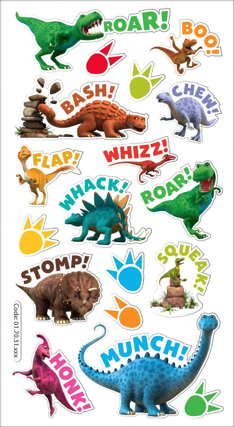 Paper Projects The World of Dinosaur Roar Assorted Sticker Pack, White, 24.5cm x 11cm - Image 5