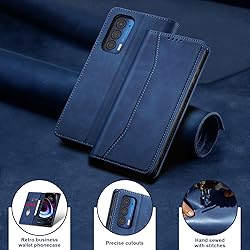 Jasonyu Flip Wallet Case for Motorola Edge 5G