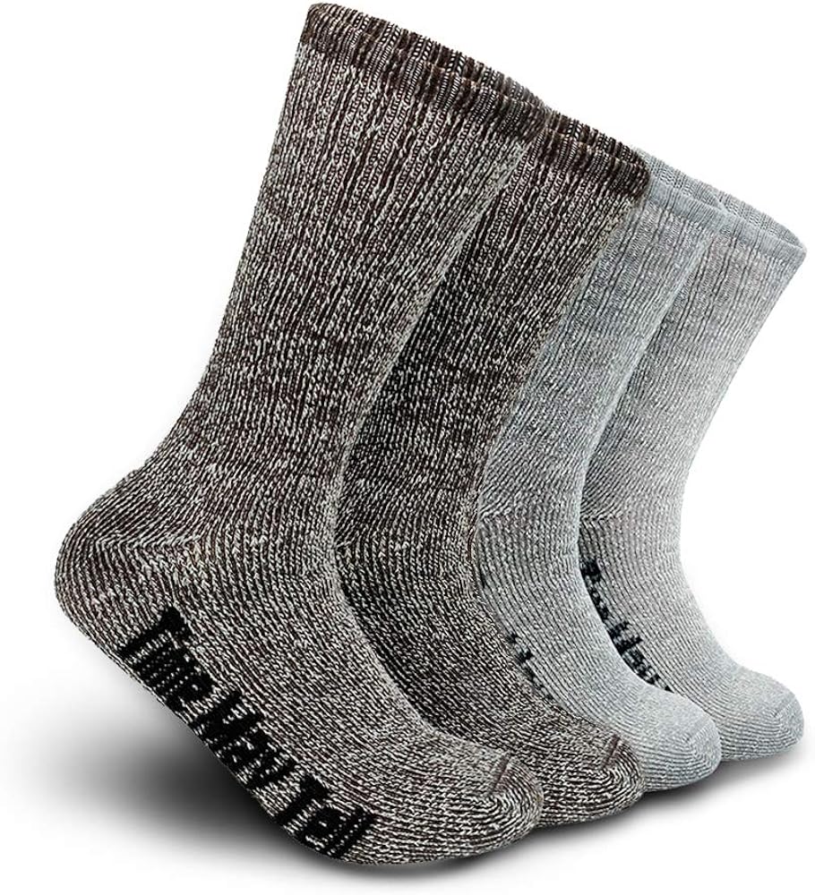 Time May Tell Mens Merino Wool Hiking Cushion Socks Pack 2/4 Pair,613