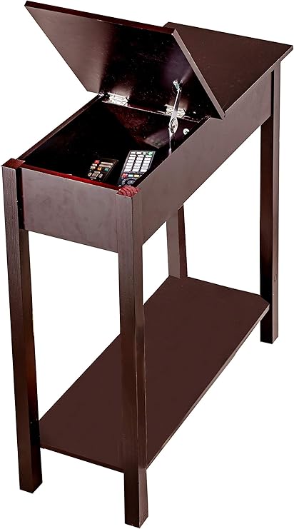 Amazon.de: Dynamic24 Beistelltisch mit Aufbewahrungsfach Wohnzimmer Bar