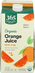 365 By Whole Foods Market, Organic Orange Juice With Pulp, 52 Fl Oz