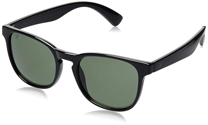 UV Protected Wayfarer Unisex Sunglasses - (MTV-188-C3|50|Green Color Lens)