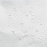 InterDesign Frost White iDesign Shower Curtain 183 x 183 cm Magnetic Hem view 4