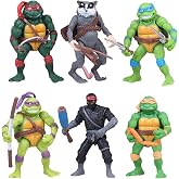 ZyNolimt 6Pcs TMNT Collectible Figures, Exquisite Model Ornaments, Creative Movie Peripheral Gifts for Fans