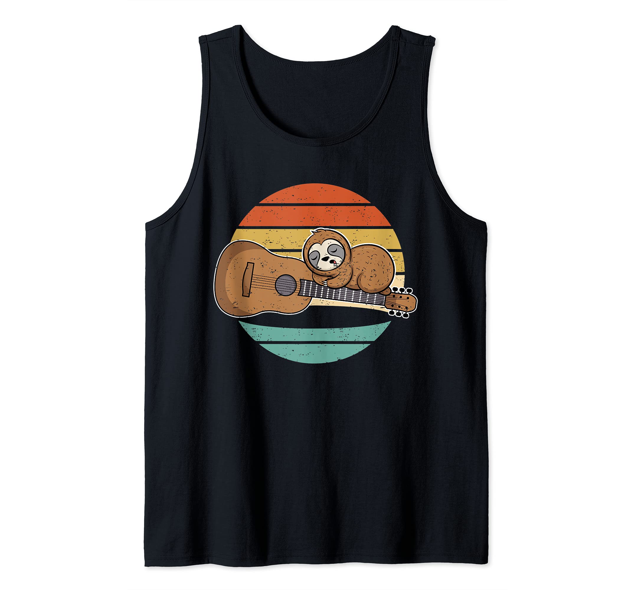 Sloth Guitar Player Guitarist Tank Top