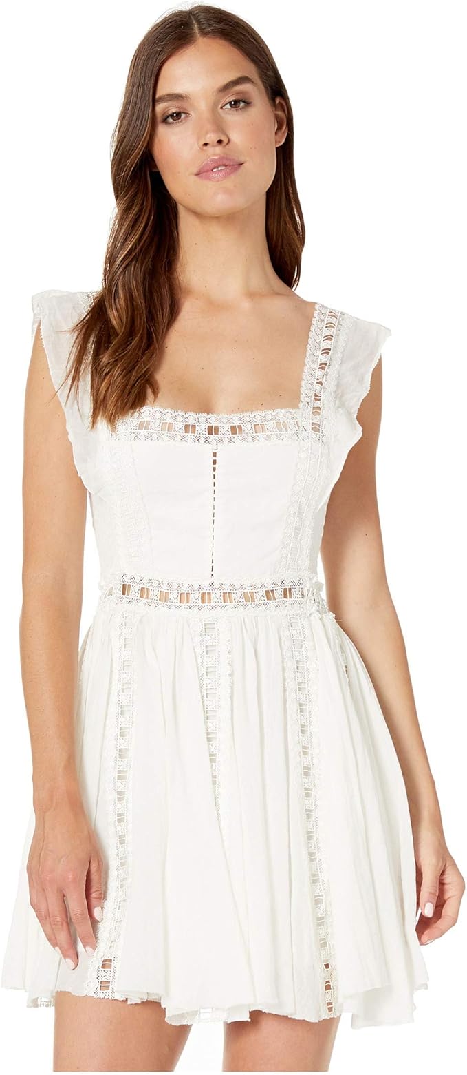 Free People Women's Verona Dress, Ivory 