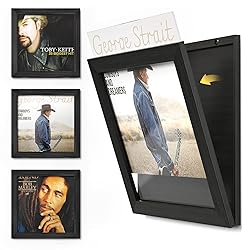 Emfogo Vinyl Record Frame, 3-Pack Album Frames for