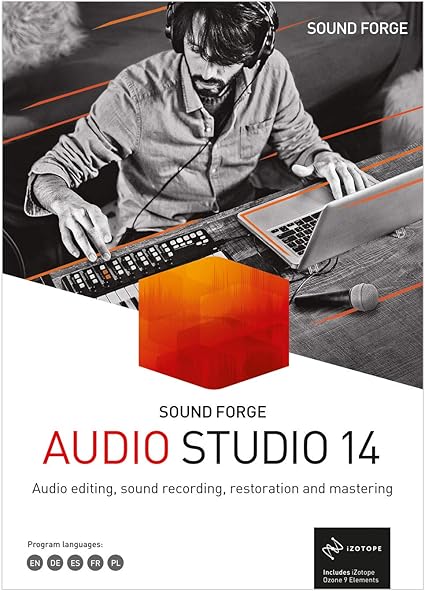 Amazon Com Sound Forge Audio Studio Version 14 Recording Audio Editing Restoration And Mastering In One Pc Download Software