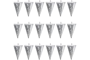 18PCS Pyramid Fishing Weights Sinkers for Fishing, Pyramid Sinkers Fishing Weights Sinkers Saltwater for Saltwater Ocean Surf