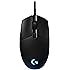 Logitech G Pro - Mouse gaming ergonómico, 6 botones programables, 12,000 DPI, color Negro