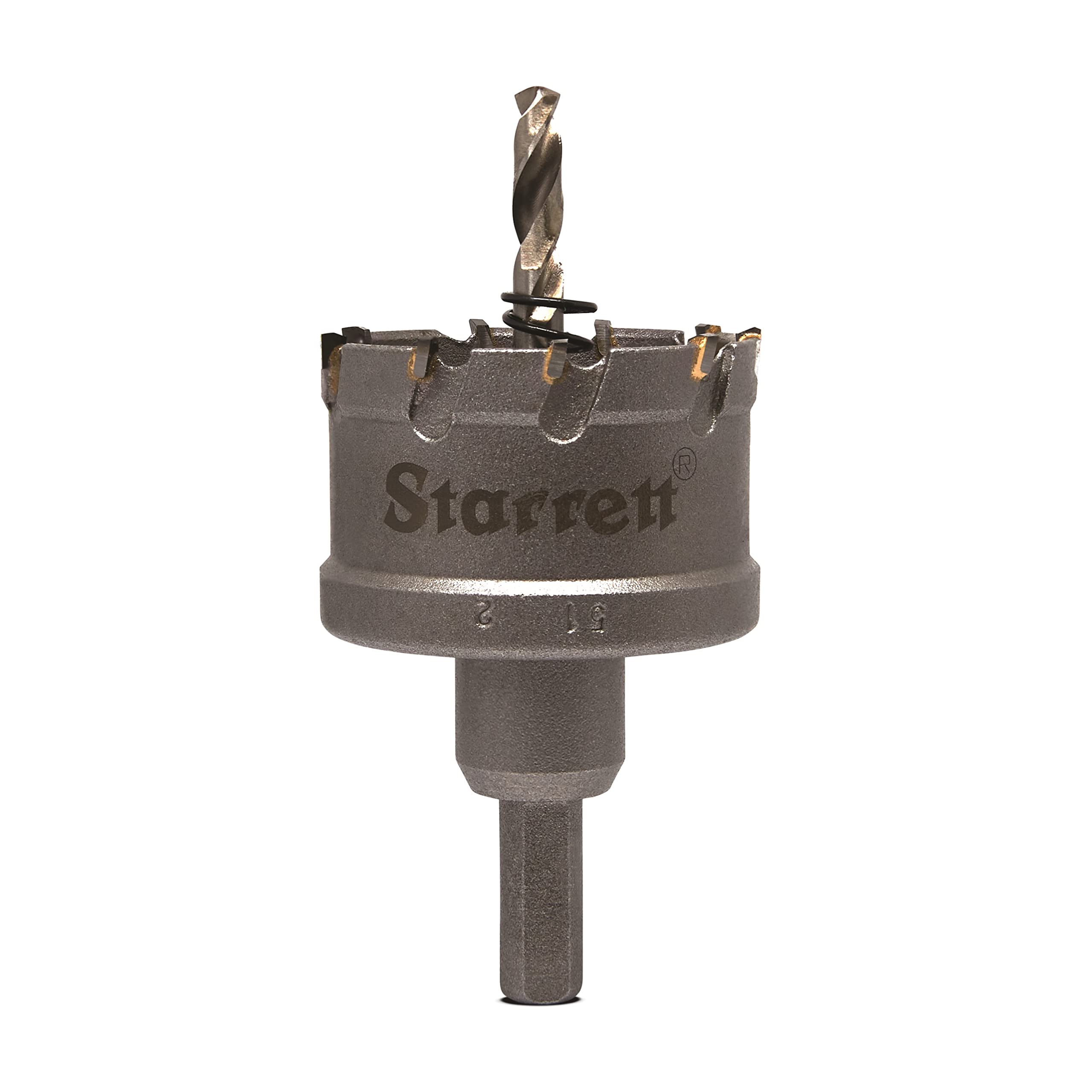 Starrett Carbide Tipped Hole Saw - CTD51 TCT Deep Cut Holesaw Cutter - For Metal Stainless Steel Iron Aluminium - 51mm