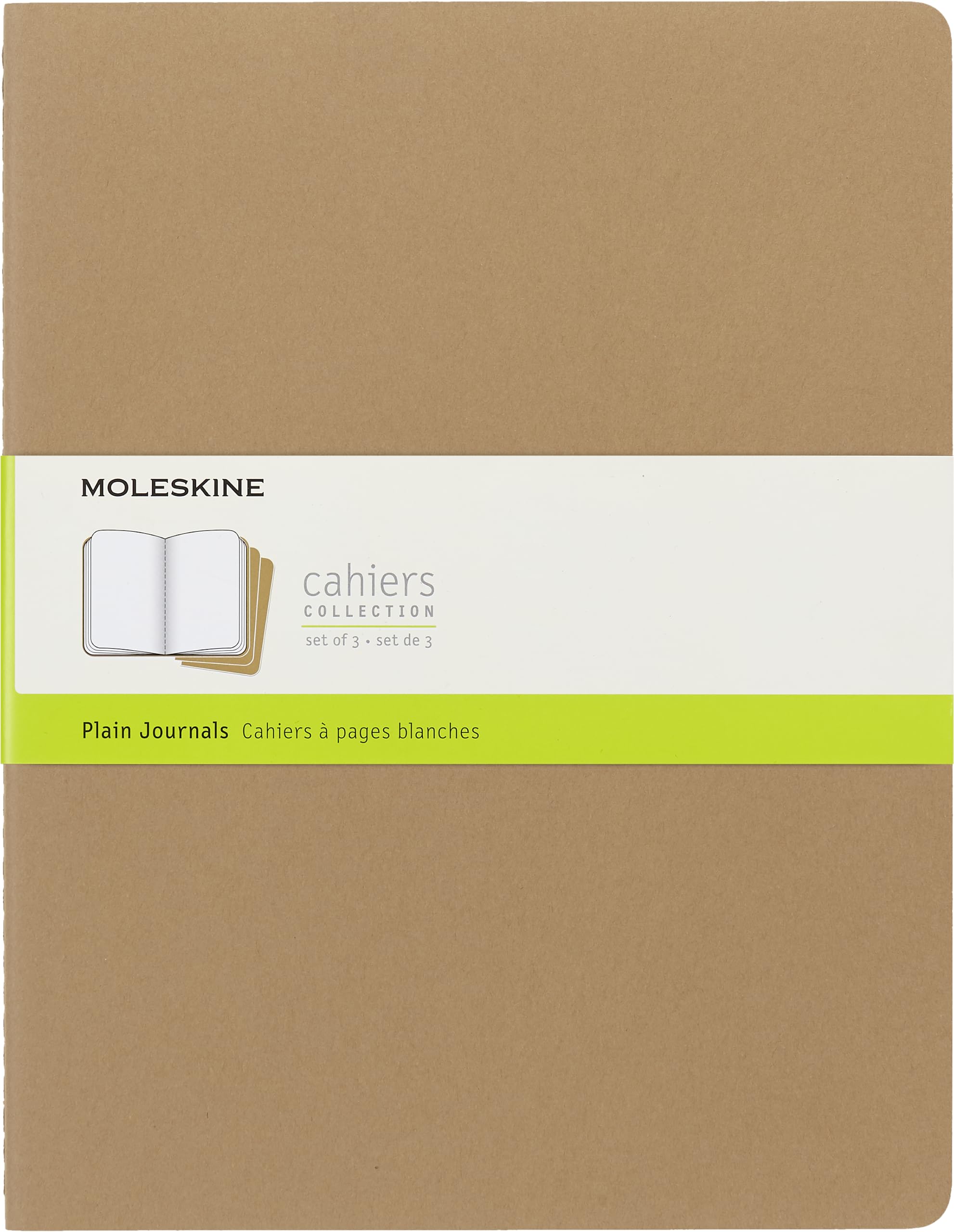 Moleskine QP433 2X-Large Cahier Kraft Plain Journal - Brown
