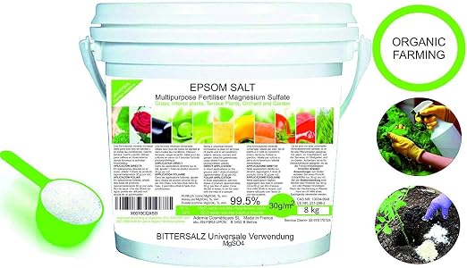 Abono Ecológico Sales de Epsom (sulfato de Magnesio) FERTILIZANTE ...