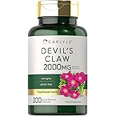 Carlyle Devils Claw | 200 Capsules | Concentrated Root Extract | Devils Claw Herbal Supplement | Non-GMO, Gluten Free Supplement