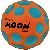 Waboba Moon Ball - Highest Jumping Rubber Ball - Patented Original Design - Ball Crater Makes a Popping Sound on Impact - Easy Grip - Bouncy Balls for Children