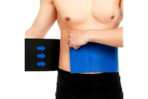 THE PERFECT PART Waist Trimmer Belt for Women and Men – Slimming Body Shaper for Weight Loss – Sweat Band Wrap Ab Stomach Fat Burner Slimming Belt Blue