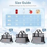 Lifewit Cooler Bag 60 Cans Collapsible Insulated Large Lunch Grey view 2