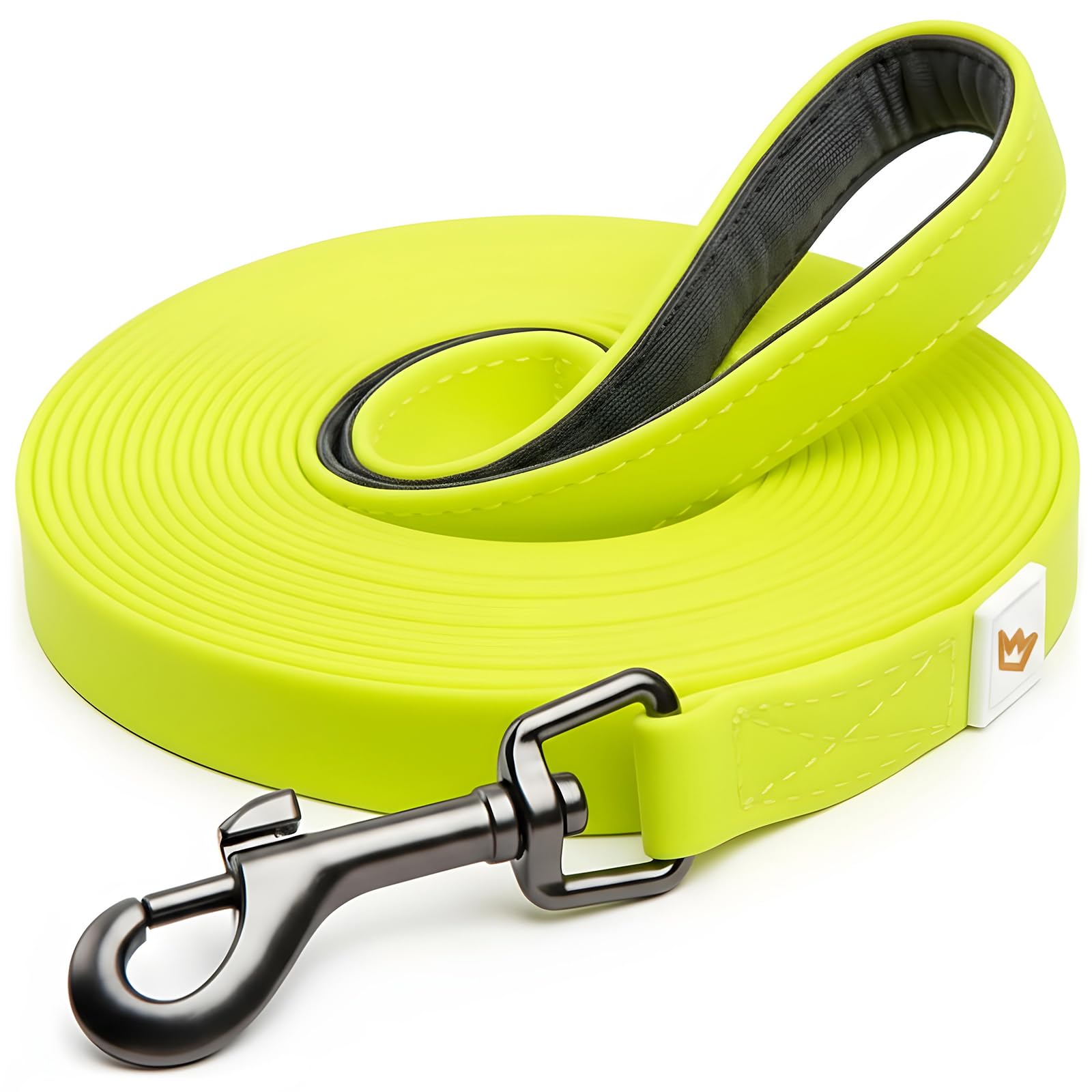 Rudelkönig drag leash with handle padding - 5m / 10m - Robust & weatherproof dog training lead