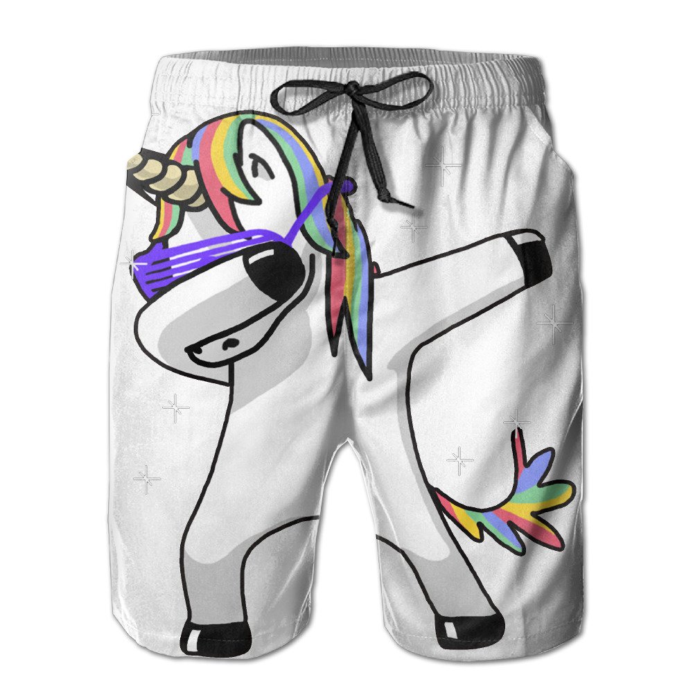 unicorn swim trunks
