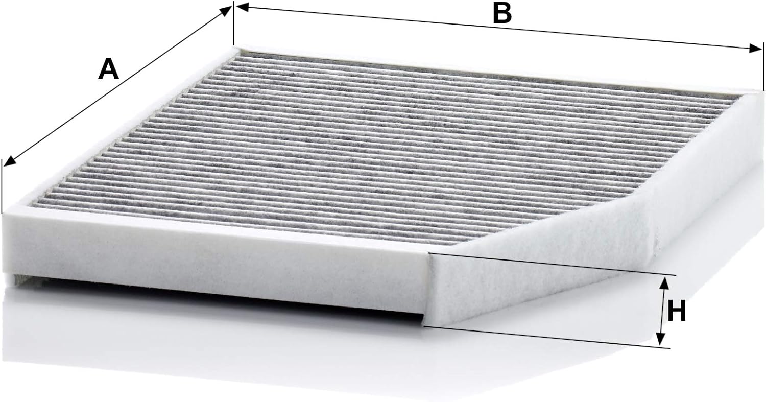 MANN-FILTER CUK 29 007 Cabin Air Filter - Pollen Filter with Activated Carbon - for Cars + Transporters, White, 28.4 x 23.2 x 3 cm - Image 3